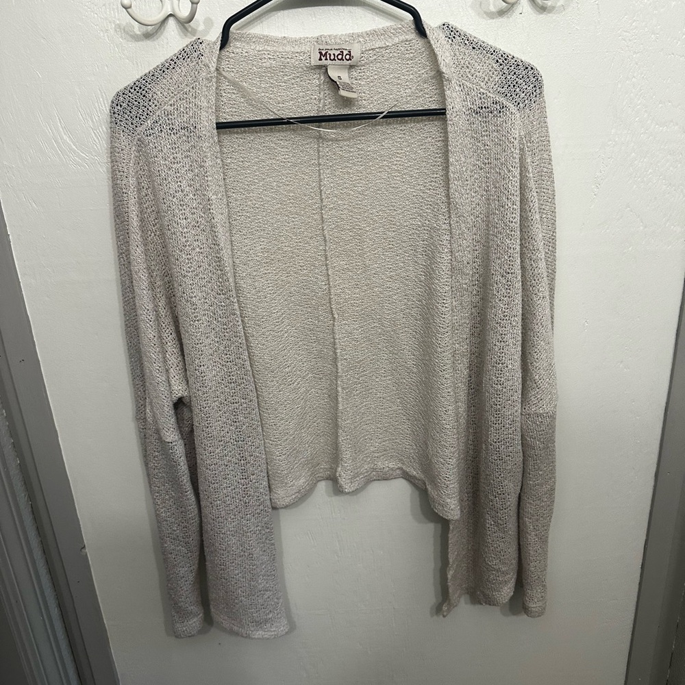 Y2K Mudd cream Cardigan|| Size Small
